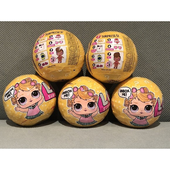 LOL surprise dolls series 3 Tots Ball .~ Brand New.~ Set Of 5 - Picture 1 of 7